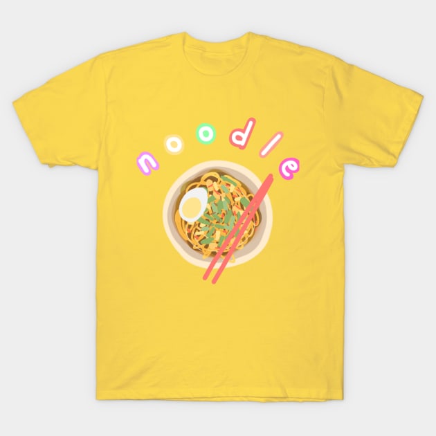 Cute Noodle T-Shirt by DevDamonium